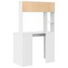 vidaXL Desk with Shelf White 91 x 50 x 149 cm Engineered Wood