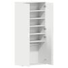 vidaXL Shoe Cabinet with Shelf White 80 x 39 x 178 cm Engineered Wood
