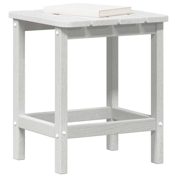 vidaXL Adirondack Side Table White 38 x 38 x 46 cm HDPE
