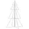 vidaXL Christmas Cone Tree | Cool white | Metal | Large | Christmas Cone Tree