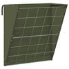 vidaXL Hanging Hay Feeder Olive Green 61 x 33 x 66 cm 5 kg