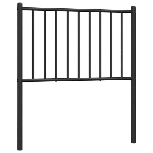 vidaXL Metal Replace Headboard Black 75 cm