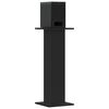 vidaXL Speaker Stands 2 pcs Black 30x30x80 cm Engineered Wood