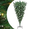 vidaXL Upside-down Artificial Pre-lit Christmas Tree with Ball Set PVC