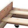 vidaXL Bed Frame Natural 75 x 190 cm Solid Pine Wood