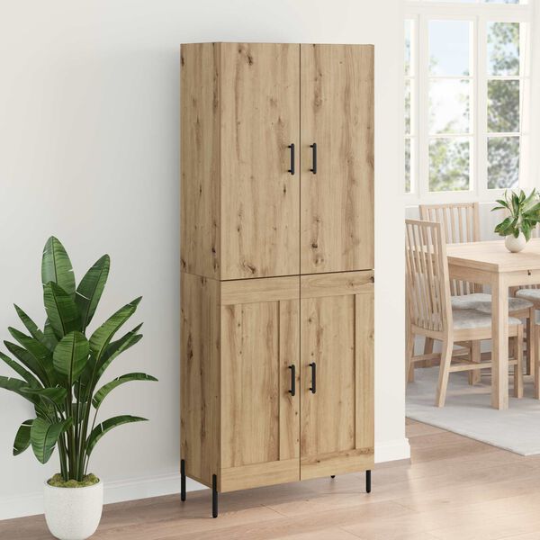 vidaXL Highboard Artisan Oak 69.5 x 34 x 180 cm Engineered Wood