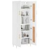 vidaXL Highboard White 69.5x34x180 cm Engineered Wood