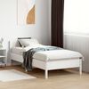 vidaXL Bed Frame without Mattress White 90x190 cm Single Solid Wood Pine