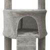 vidaXL Floor to Ceiling Cat Tree Grey 220-240 cm