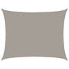 vidaXL Sunshade Sail 160 g/m&sup2; Rectangular Light Grey 6x8 m HDPE
