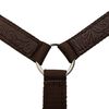 vidaXL Western Saddle. Headstall&Breast Collar Real Leather 15" Brown