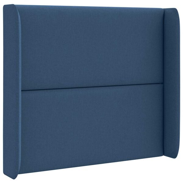 vidaXL Headboard Ear Blue 80 x 16 x 4 cm Fabric