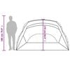 vidaXL Beach Tent Azure Blue 274x178x170/148 cm 185T Polyester
