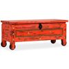 vidaXL Storage Chest Solid Mango Wood 101x39x42 cm Red
