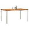 vidaXL OutdoorDiningTable Brown 150x90x75cm SolidTeakwood