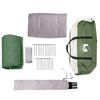 vidaXL Cabin Tent with Roof Green and White 320 x 320 x 203 cm