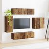 vidaXL TV Wall Cabinet Set Wall-mounted 6 pcs Old Wood