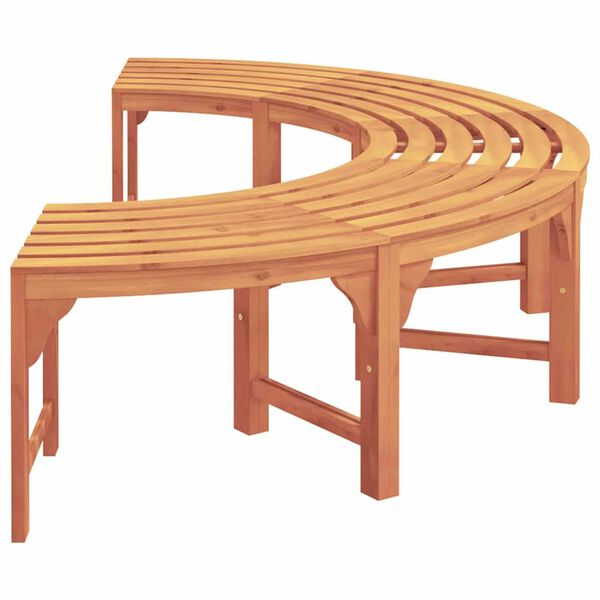 vidaXL Tree Bench Natural 160 x 80 x 45cm Solid Eucalyptus Wood