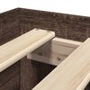 vidaXL Bed Frame without Mattress Brown Oak 90x200 cm Engineered Wood