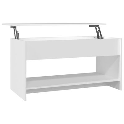 vidaXL Coffee Table White 102x50x52,5 cm Engineered Wood
