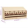 vidaXL Chicken Laying Nest 5 Compartments 117x33x54 cm Solid Pine Wood