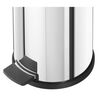 Hailo Pedal Bin Solid L 18L Stainless Steel with Galvanized Inner Bin