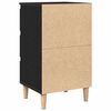 vidaXL Bedside Cabinet Black Oak 40 x 35 x 69 cm Engineered Wood