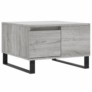 vidaXL Coffee Table Grey Sonoma 55x55x36.5 cm Engineered Wood