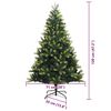 vidaXL Artificial Hinged Christmas Tree 150 LEDs Green 120 cm
