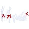 vidaXL 3D Christmas Reindeer with Sleigh LOVIISA 3 pcs 160 LEDs