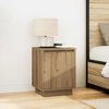 vidaXL Bedside Cabinets with LED Lights&nbsp;2 pcs Artisan Oak 38x34x50 cm
