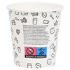 vidaXL Coffee Paper Cups 200 ml 100 pcs White and Black