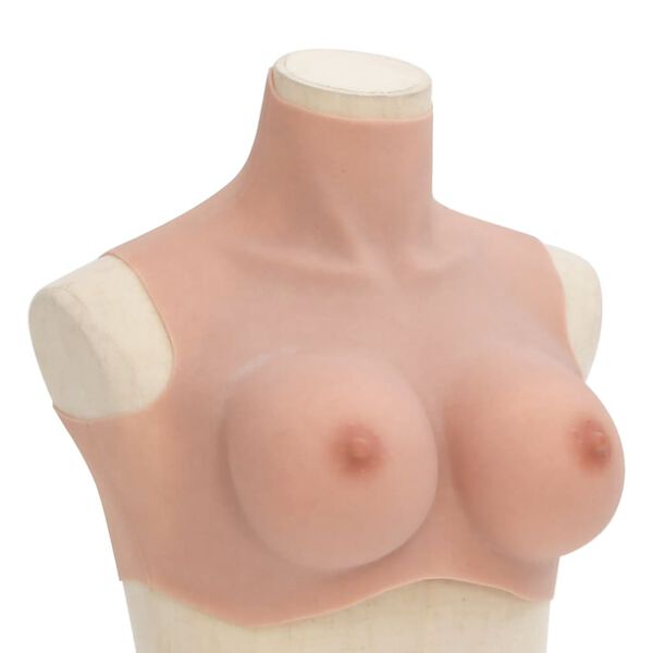 vidaXL Silicone Breastplate Natural E Cup