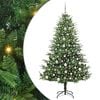 vidaXL Artificial Pre-lit Christmas Tree with Ball Set Green 180 cm