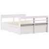 vidaXL Bed Frame without Mattress White 140x190 cm Solid Wood Pine