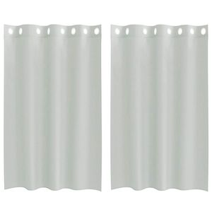 vidaXL Voile Curtains with Grommets 2 pcs Light Grey 140x175 cm