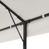 vidaXL Gazebo with Double Roof White 6x3 m Steel