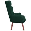 vidaXL Armchair Dark Green 69 x 74 x 93 cm Velvet