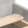 vidaXL Bed Frame without Mattress Concrete Grey 75x190 cm Small Single
