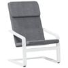 vidaXL Relaxing Chair | Dark grey and white
