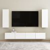 vidaXL TV Cabinet White and Sonoma Oak 30.5x30x90 cm Engineered Wood