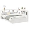 vidaXL Bookcase Bed without Mattress White 120x200 cm Solid Wood Pine