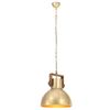 vidaXL Industrial Hanging Lamp 25 W Brass Round 40 cm E27