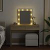vidaXL Dressing Table with LED Sonoma Oak 100x40x130 cm
