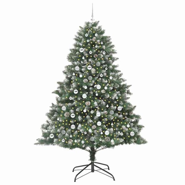 vidaXL Artificial Christmas Tree with Stand Green 140 x 140 x 210 cm