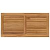 vidaXL Table Top Rectangular Solid Teak Wood Natural