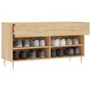 vidaXL Shoe Bench Sonoma Oak 102x35x55 cm Engineered Wood