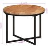 vidaXL Coffee Table 45x45x35 cm Solid Wood Acacia and Iron