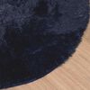 vidaXL Shaggy Rug High Pile NAVARRA Navy 120x120 cm Polyester
