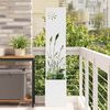 vidaXL Garden Privacy Screen White 32 x 140 cm Cold-rolled steel
